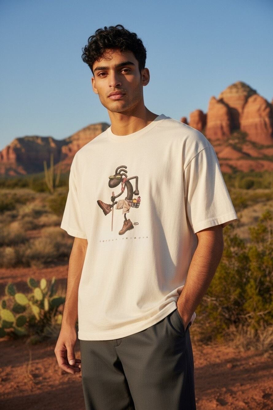 Vintage Y2K The Duck Co Sedona Arizona Joe Hiker Graphic T Shirt Size M 2000s